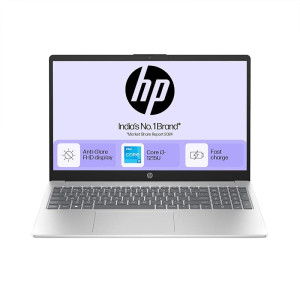 HP 15-fd0061TU Laptop (12th Gen Core i3/ 8 GB/ 512GB SSD/ Win11 Home) Thin and Light Laptop  (15.6 inch, Natural Silver, With MS Office)